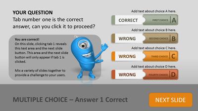 Slide 3 layout from the Quiz Tabs presentation deck.
