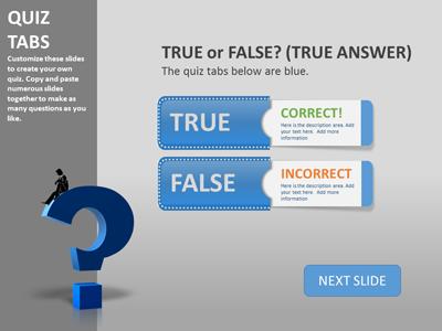 Slide 2 layout from the Quiz Tabs presentation deck.