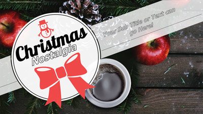 Slide 2 layout from the Christmas Nostalgia presentation deck.