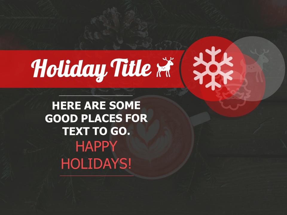 Slide 3 layout from the Christmas Nostalgia presentation deck.