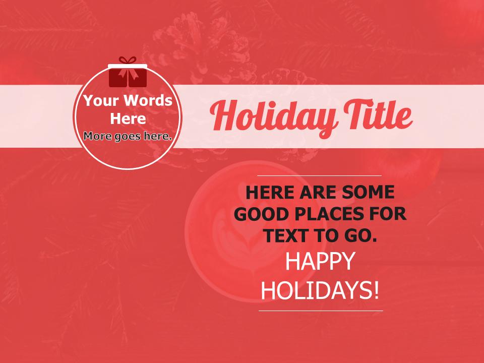 Slide 4 layout from the Christmas Nostalgia presentation deck.