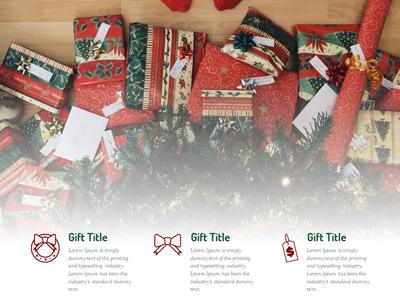 Slide 3 layout from the Christmas Toolkit presentation deck.