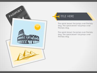 Slide 4 layout from the World Travel presentation deck.