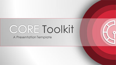 Core Tool Kit PowerPoint Template layout preview.