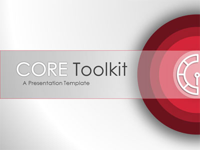 Core Tool Kit PowerPoint Template layout preview.