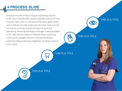 Slide 4 layout from the Medical Infographic presentation deck.