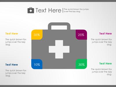 Slide 4 layout from the Healthcare Infographic Slides presentation deck.