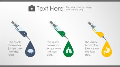 Slide 3 layout from the Healthcare PowerPoint Infographic Slides presentation deck.
