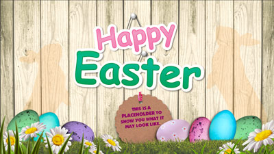Easter Egg Boards PowerPoint Template layout preview.