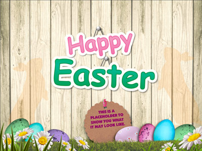 Easter Egg Boards PowerPoint Template layout preview.