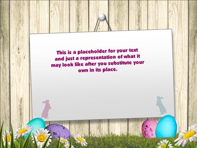 Slide 2 layout from the Easter Egg Boards presentation deck.