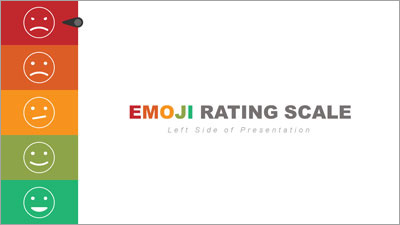 Slide 1 layout preview from the Left Side Emoji Rating PowerPoint Toolkit deck, optimized for clinical healthcare administration.
