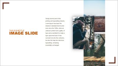 Slide 2 layout from the Adventures Outdoor PowerPoint Layout presentation deck.
