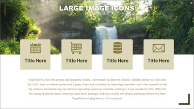 Slide 3 layout from the Adventures Outdoor PowerPoint Layout presentation deck.