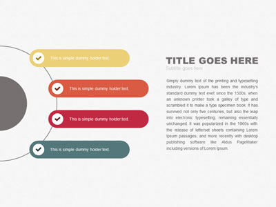 Check Mark Step Process PowerPoint Template layout preview.
