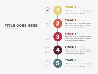 Slide 4 layout from the Check Mark Step Process presentation deck.