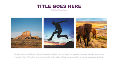 Simple Image Layout PowerPoint Template layout preview.