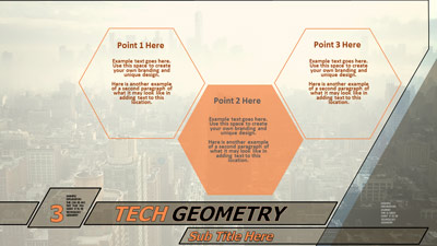 Slide 3 layout from the Tech Geometry presentation deck.