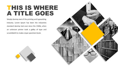 Diamond Shape Layouts PowerPoint Template layout preview.