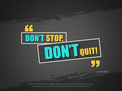 Slide 3 layout from the Fitness Quote presentation deck.