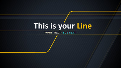 Imagine A Line PowerPoint Template layout preview.