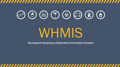 Whmis PowerPoint Template layout preview.