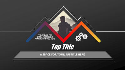 The New Black PowerPoint Template layout preview.