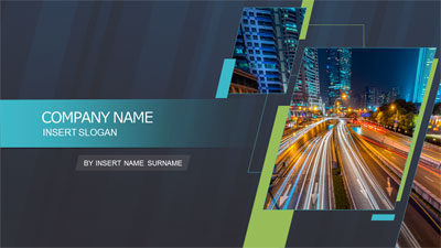 Simple Slants PowerPoint Template layout preview.