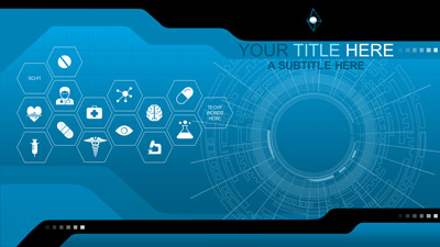 The Future Is Here PowerPoint Template layout preview.
