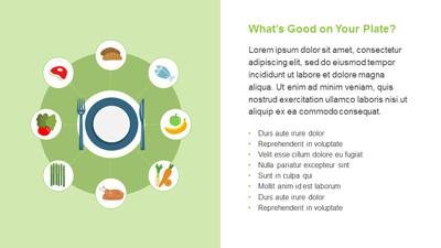 Slide 2 layout from the Healthy Living presentation deck.
