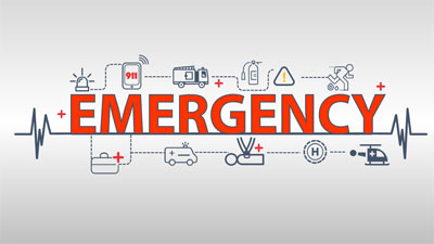 Emergency Response PowerPoint Template layout preview.