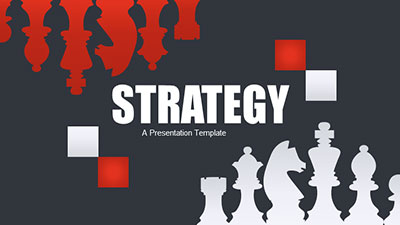 Chess Strategy PowerPoint Template layout preview.
