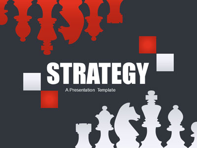 Chess Strategy PowerPoint Template layout preview.
