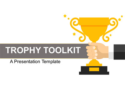 Trophy Toolkit PowerPoint Template layout preview.