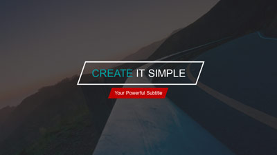 Slide 3 layout from the Create It Simple presentation deck.