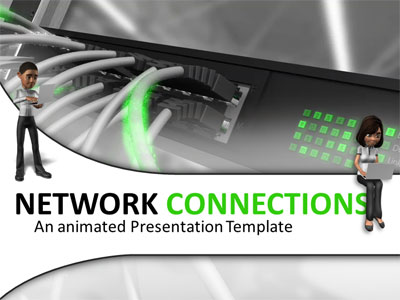 Slide 1 layout preview from the Network Connection deck, optimized for digital transformation strategies.