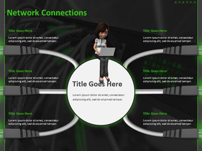 Slide 3 layout preview from the Network Connection deck.