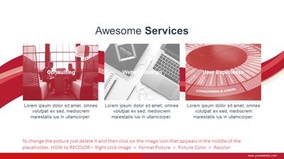Slide 2 layout from the Flowing Swoops presentation deck.