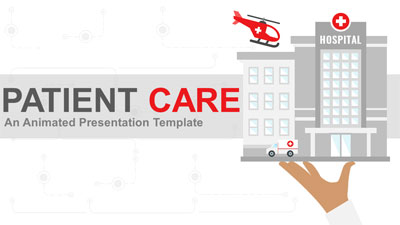 Patient Care PowerPoint Template layout preview.