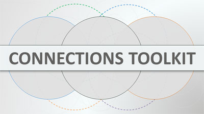 Connections Toolkit PowerPoint Template layout preview.