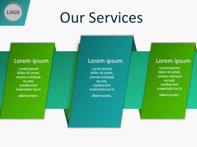 Slide 3 layout from the Abstract Wrap presentation deck.
