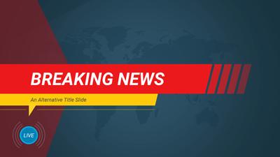 Breaking News PowerPoint Template layout preview.