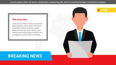 Slide 2 layout from the Breaking News presentation deck.