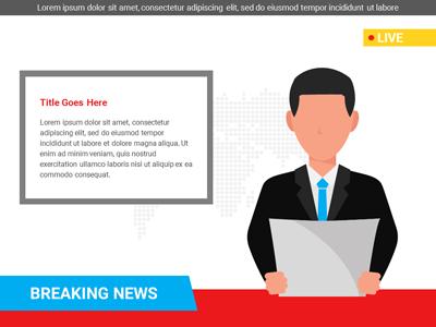 Slide 2 layout from the Breaking News presentation deck.