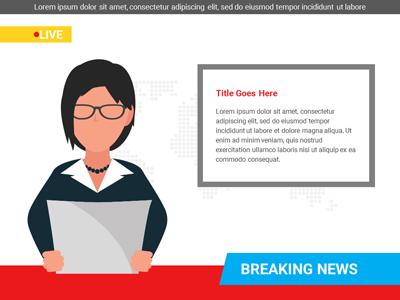 Slide 3 layout from the Breaking News presentation deck.