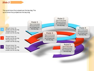 Slide 4 layout from the Arrows And Charts presentation deck.