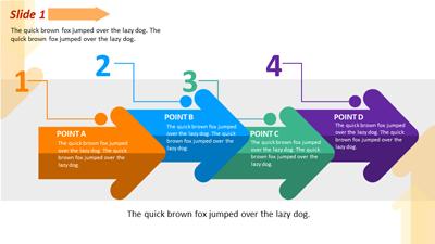 Slide 2 layout from the Arrows And Charts presentation deck.