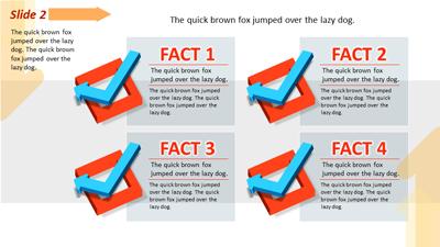 Slide 3 layout from the Arrows And Charts presentation deck.