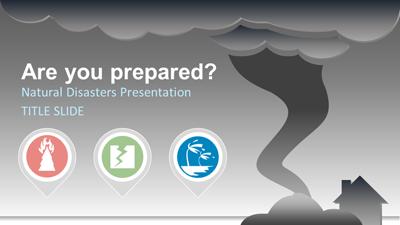 Weather Preparation PowerPoint Template layout preview.