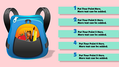 Slide 3 layout from the Ready For School PowerPoint Theme presentation deck.